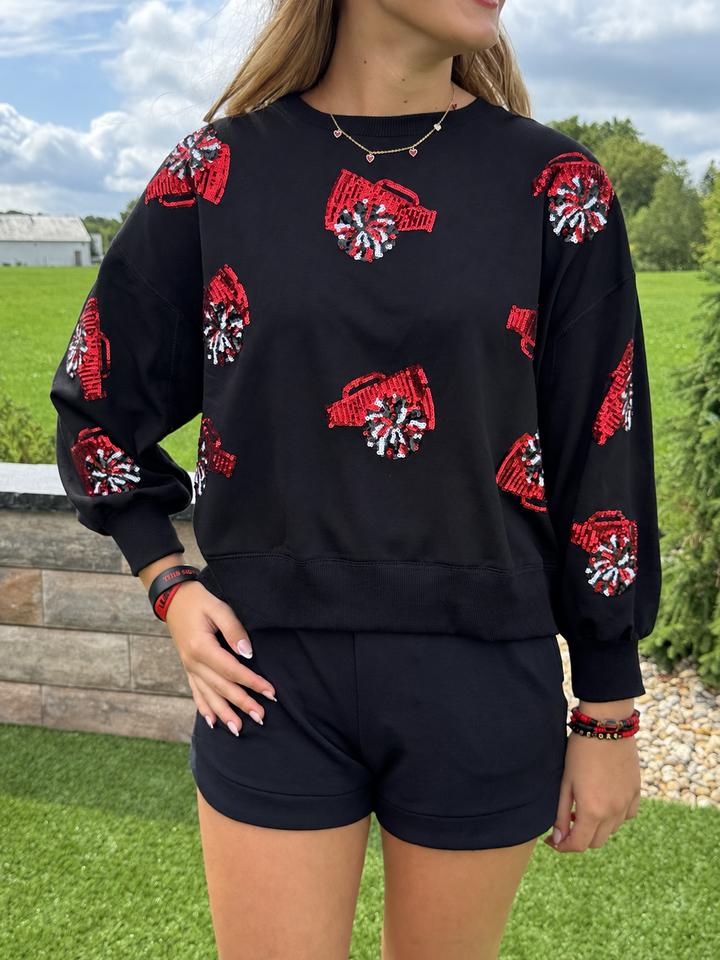 FRIDAY NIGHT SPARKLE TOP (CHEER, XL)