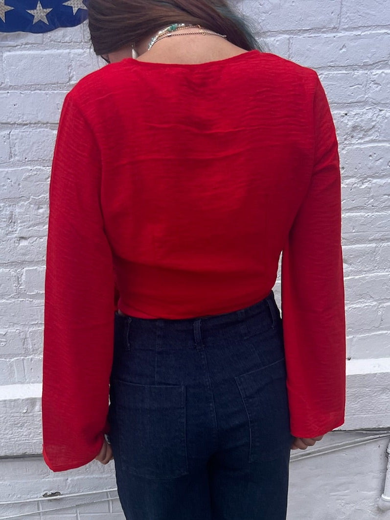 American Honey Linen Top