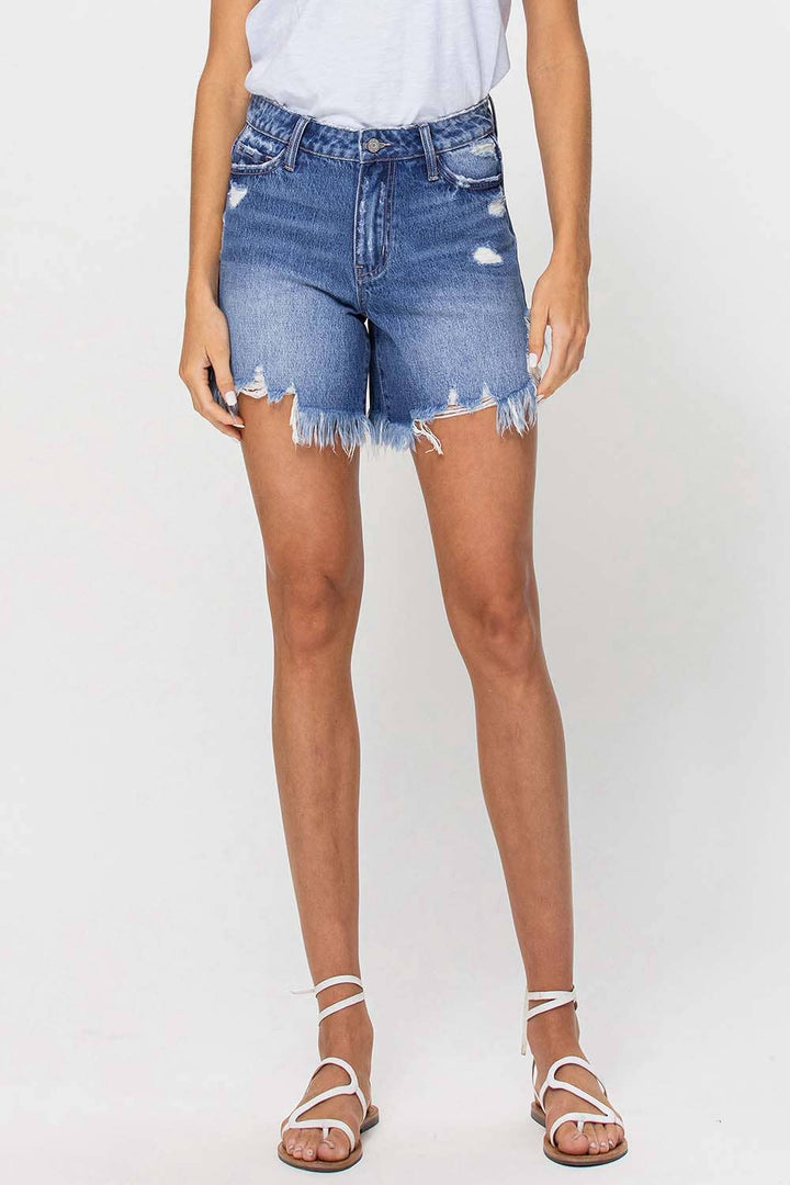 Vervet Frayed Denim Shorts