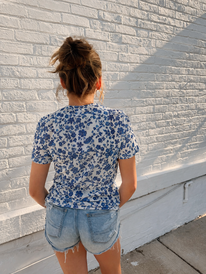 Mesh Floral Top