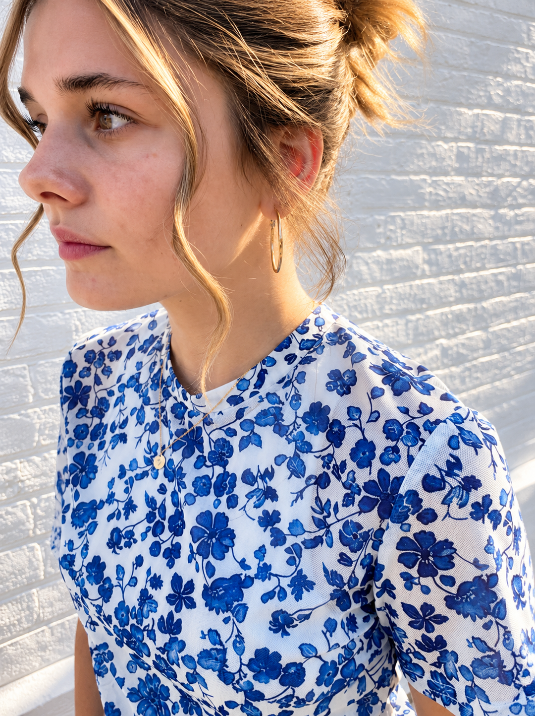 Mesh Floral Top