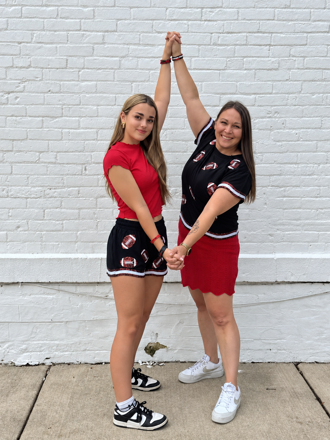 Under the Lights Sequin Football Shorts