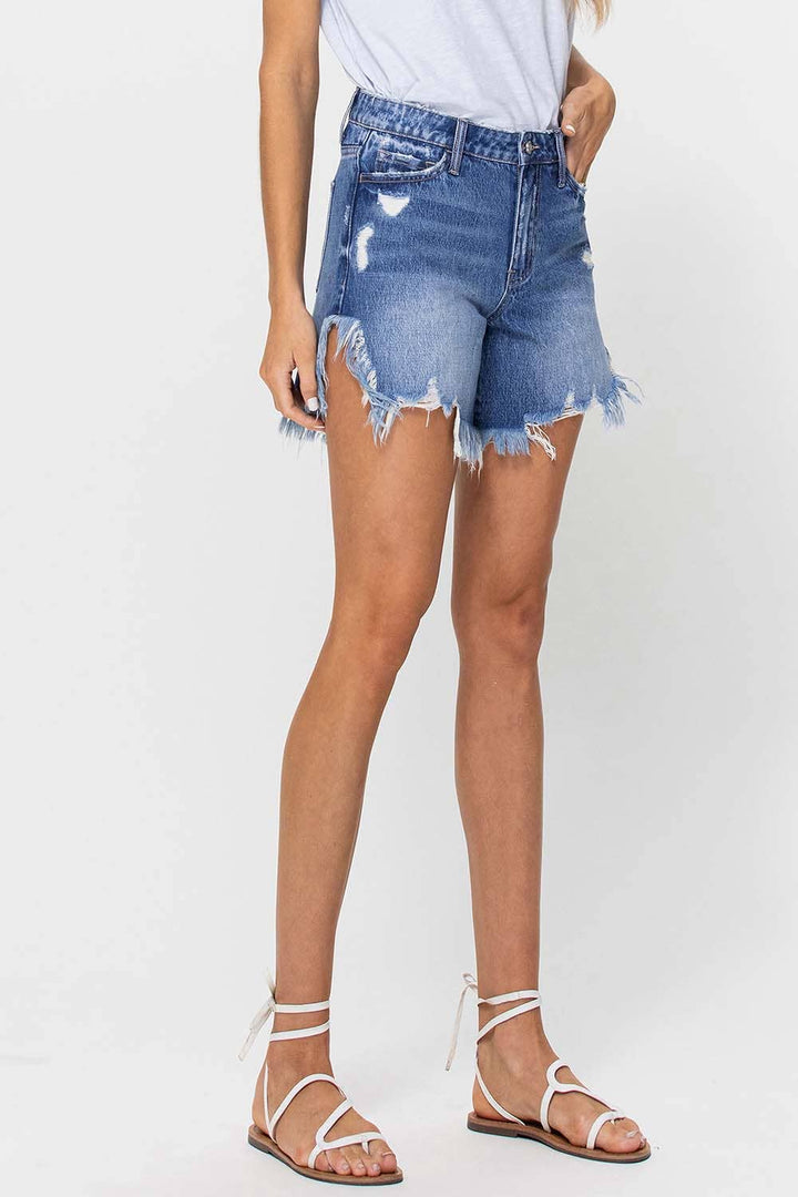 Vervet Frayed Denim Shorts