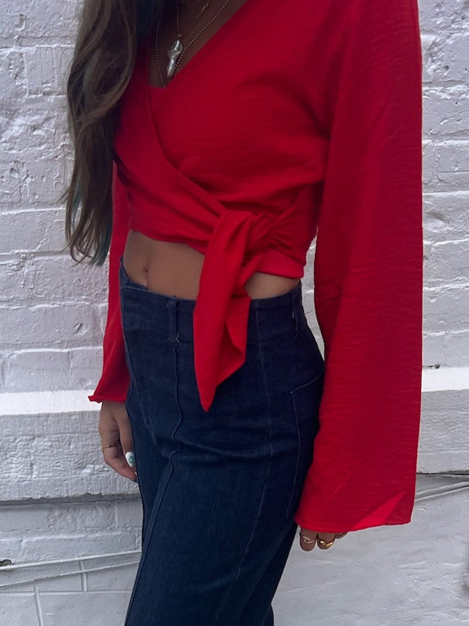 American Honey Linen Top