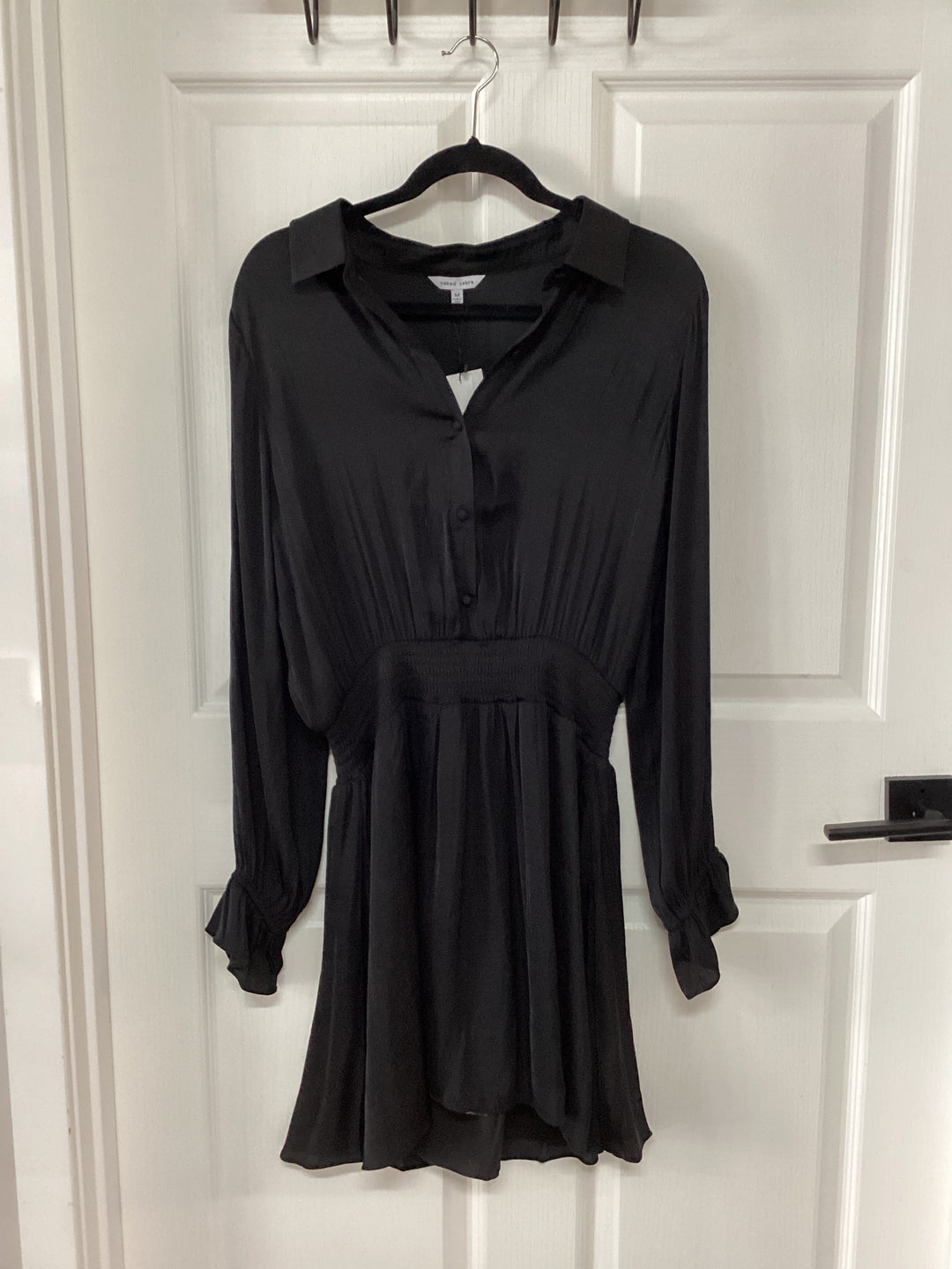 Naked Zebra Long Sleeve Satin Dress