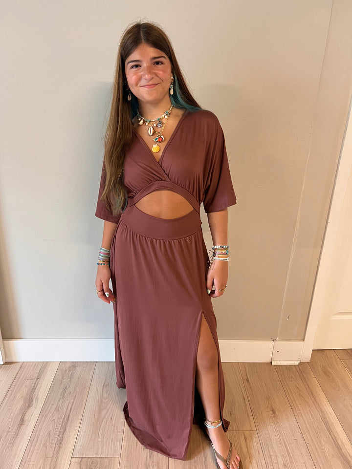The Kimber Dress in Rust