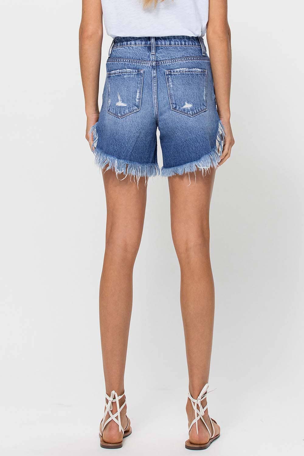Vervet Frayed Denim Shorts
