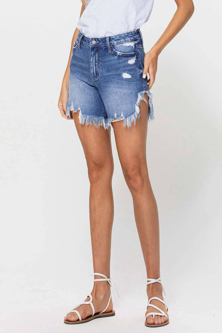 Vervet Frayed Denim Shorts