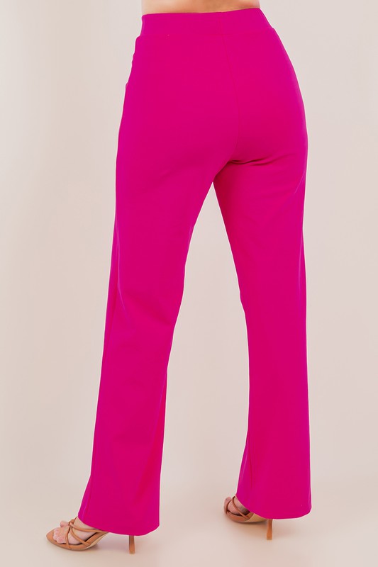 Wide Leg Ponte Pants