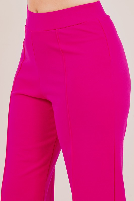 Wide Leg Ponte Pants