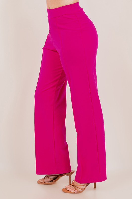 Wide Leg Ponte Pants