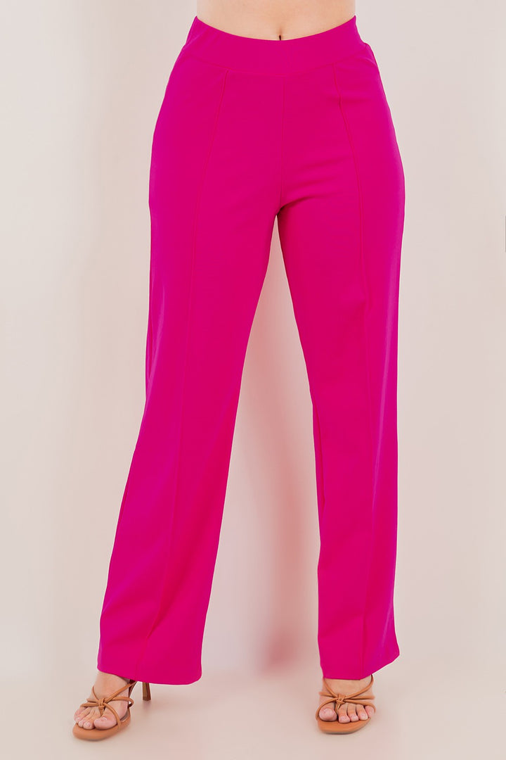 Wide Leg Ponte Pants