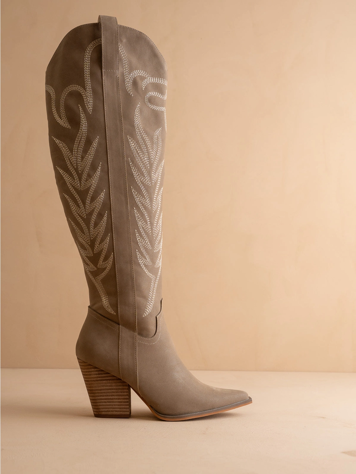 Bronco Knee High Cowgirl Boot