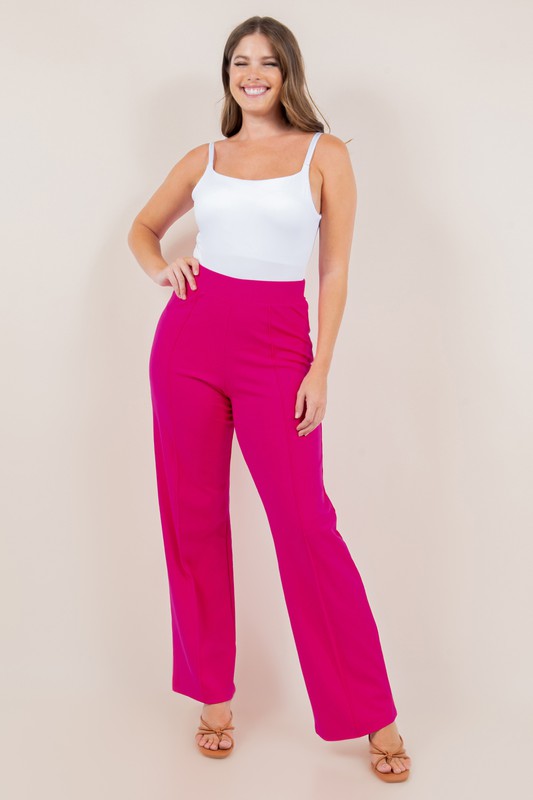 Wide Leg Ponte Pants